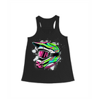 Splatter Helmet Women's Racerback Tank Top