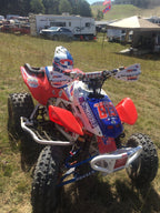 Multicolored Race Number Decals with Name - 6s Design -