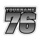 Multicolored Race Numbers with Name -Printed & Laminated- - MxNumbers