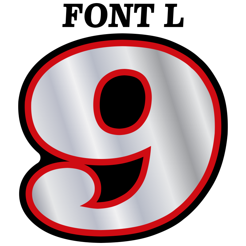 Multicolored Race Numbers -Printed & Laminated- - MxNumbers