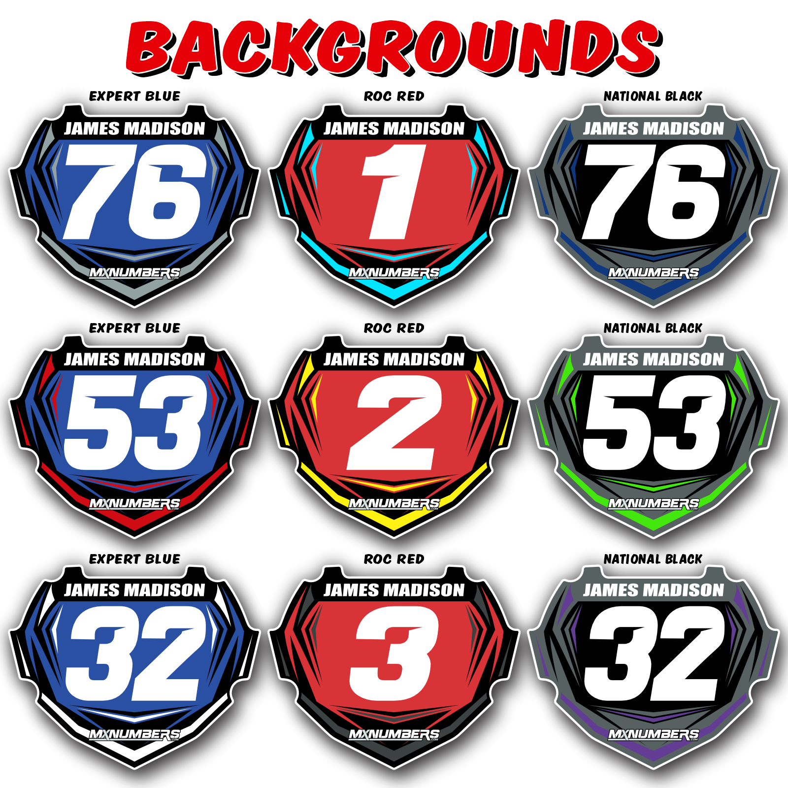 BOX TWO Custom Plate Graphics