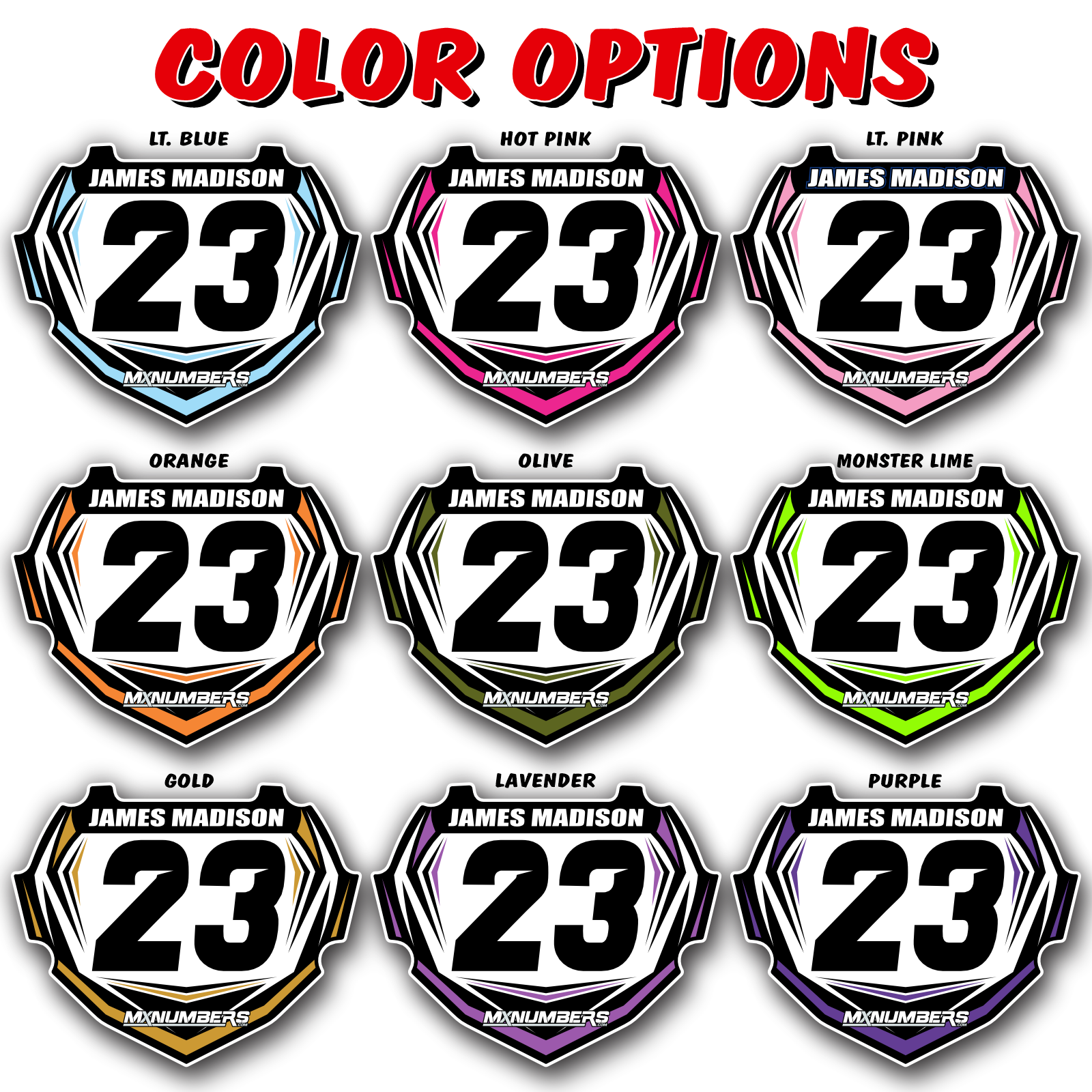 BOX TWO Custom Plate Graphics