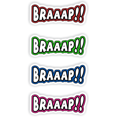 Braaap Decal - MxNumbers