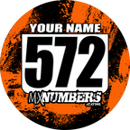 Pair of Mud Plug Decals for Hyper Tech Wheel -Splash O' Color Design - MxNumbers