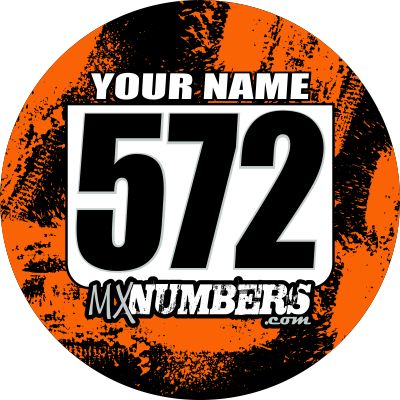 Pair of Mud Plug Decals for Hyper Tech Wheel -Splash O' Color Design - MxNumbers