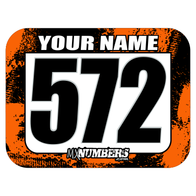 Race Numbers with Name -Splash O'Color Design- - MxNumbers