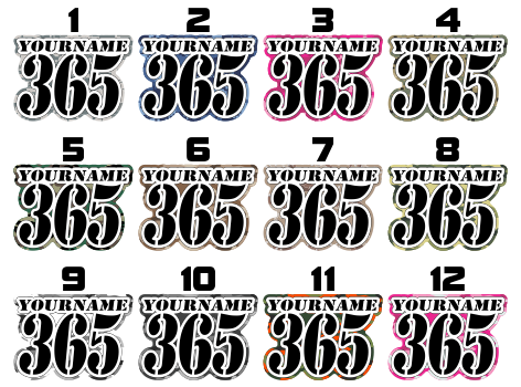 Vintage Racing Numbers