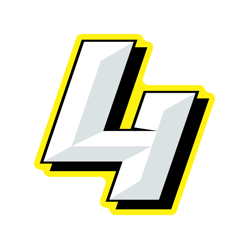 Multicolored Race Numbers - Chiseled Design - MxNumbers