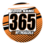 Pair of Mud Plug Decals for Hyper Tech Wheel -Clean Lines Design - MxNumbers