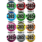 Pair of Mud Plug Decals for Hyper Tech Wheel -Clean Lines Design - MxNumbers