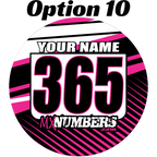 Pair of Mud Plug Decals for Hyper Tech Wheel -Clean Lines Design - MxNumbers