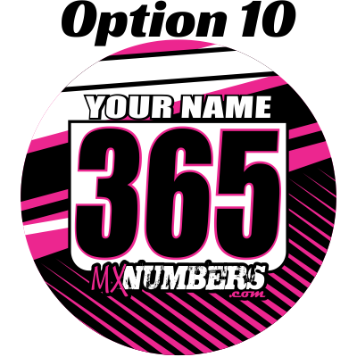 Pair of Mud Plug Decals for Hyper Tech Wheel -Clean Lines Design - MxNumbers