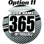 Pair of Mud Plug Decals for Hyper Tech Wheel -Clean Lines Design - MxNumbers