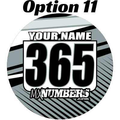 Pair of Mud Plug Decals for Hyper Tech Wheel -Clean Lines Design - MxNumbers