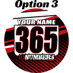 Pair of Mud Plug Decals for Hyper Tech Wheel -Clean Lines Design - MxNumbers