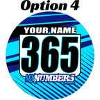 Pair of Mud Plug Decals for Hyper Tech Wheel -Clean Lines Design - MxNumbers