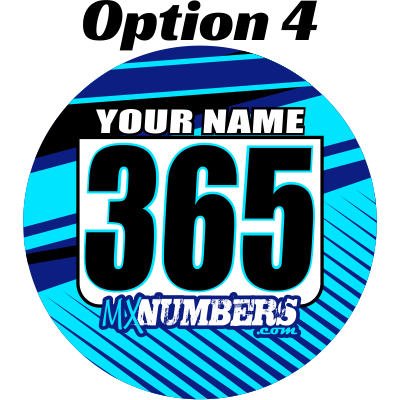 Pair of Mud Plug Decals for Hyper Tech Wheel -Clean Lines Design - MxNumbers