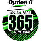 Pair of Mud Plug Decals for Hyper Tech Wheel -Clean Lines Design - MxNumbers