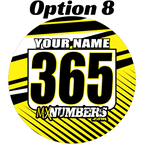 Pair of Mud Plug Decals for Hyper Tech Wheel -Clean Lines Design - MxNumbers