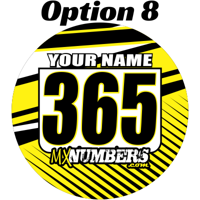 Pair of Mud Plug Decals for Hyper Tech Wheel -Clean Lines Design - MxNumbers