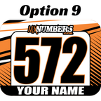 Race Numbers with Name - Clean Lines Design - MxNumbers