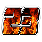 Flame Print Race Numbers -Printed & Laminated- - MxNumbers