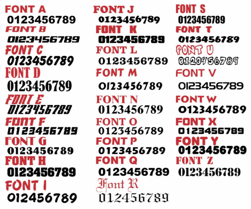 Jet Ski Race Numbers -Printed & Laminated- - MxNumbers
