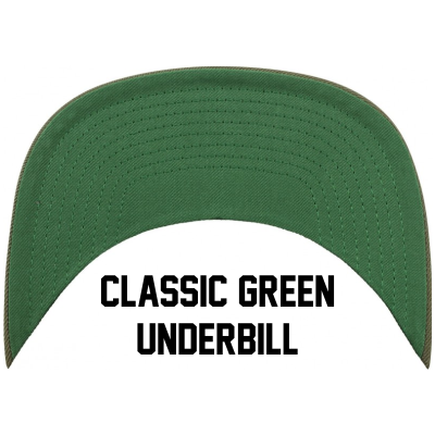 MxNumbers Snapback Hat with Green Undervisor- Black with White Arrow Logo - MxNumbers