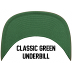 MxNumbers Snapback Hat with Green Undervisor- Red with White Arrow Logo - MxNumbers
