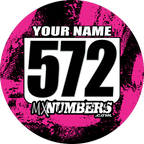 Pair of Mud Plug Decals for Hyper Tech Wheel -Splash O' Color Design - MxNumbers