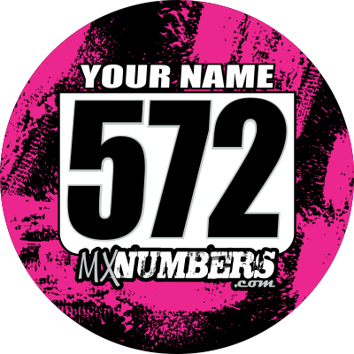 Pair of Mud Plug Decals for Hyper Tech Wheel -Splash O' Color Design - MxNumbers