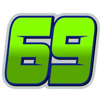 Multicolored Race Numbers -Printed & Laminated- Drop Shadow Design - MxNumbers