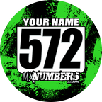 Pair of Mud Plug Decals for Hyper Tech Wheel -Splash O' Color Design - MxNumbers