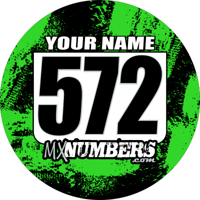 Pair of Mud Plug Decals for Hyper Tech Wheel -Splash O' Color Design - MxNumbers