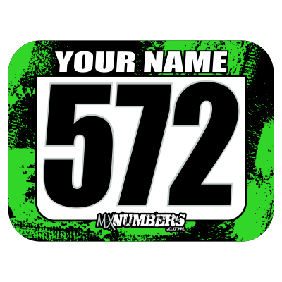Race Numbers with Name -Splash O'Color Design- - MxNumbers