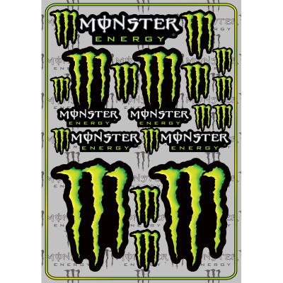 Monster Energy Decals Large Pack - MxNumbers