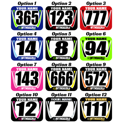 Race Numbers with Name -Factory Design - MxNumbers