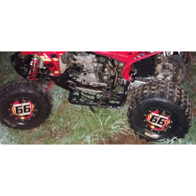 Pair of Mud Plug Decals for Hyper Tech Wheel -Road Rash Design - MxNumbers
