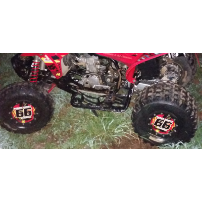 Pair of Mud Plug Decals for Hyper Tech Wheel -Clean Lines Design - MxNumbers