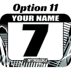 Race Numbers with Name -Road Rash Design - MxNumbers