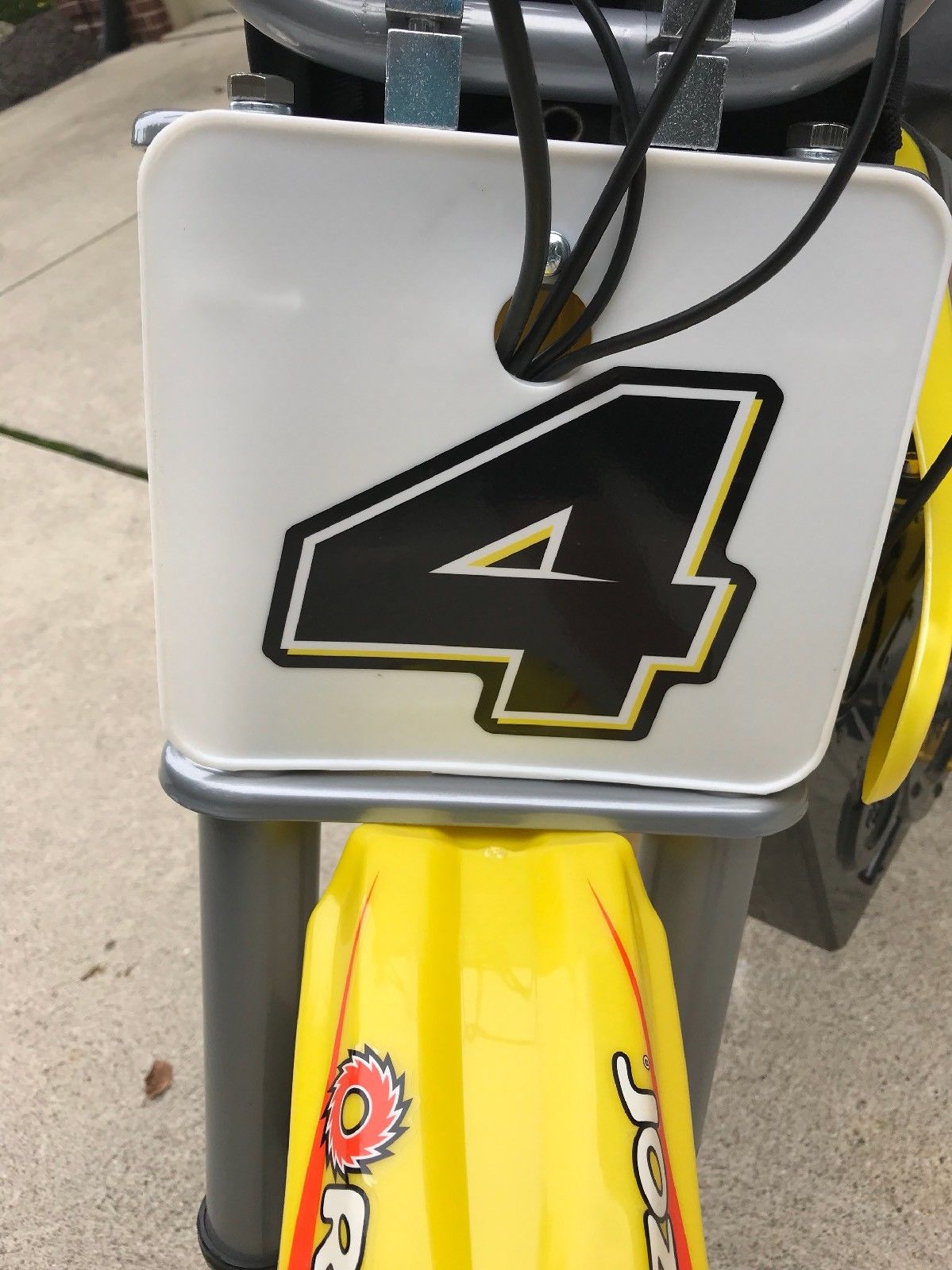 Multicolored Race Number Decal Graphics - 9s Design -