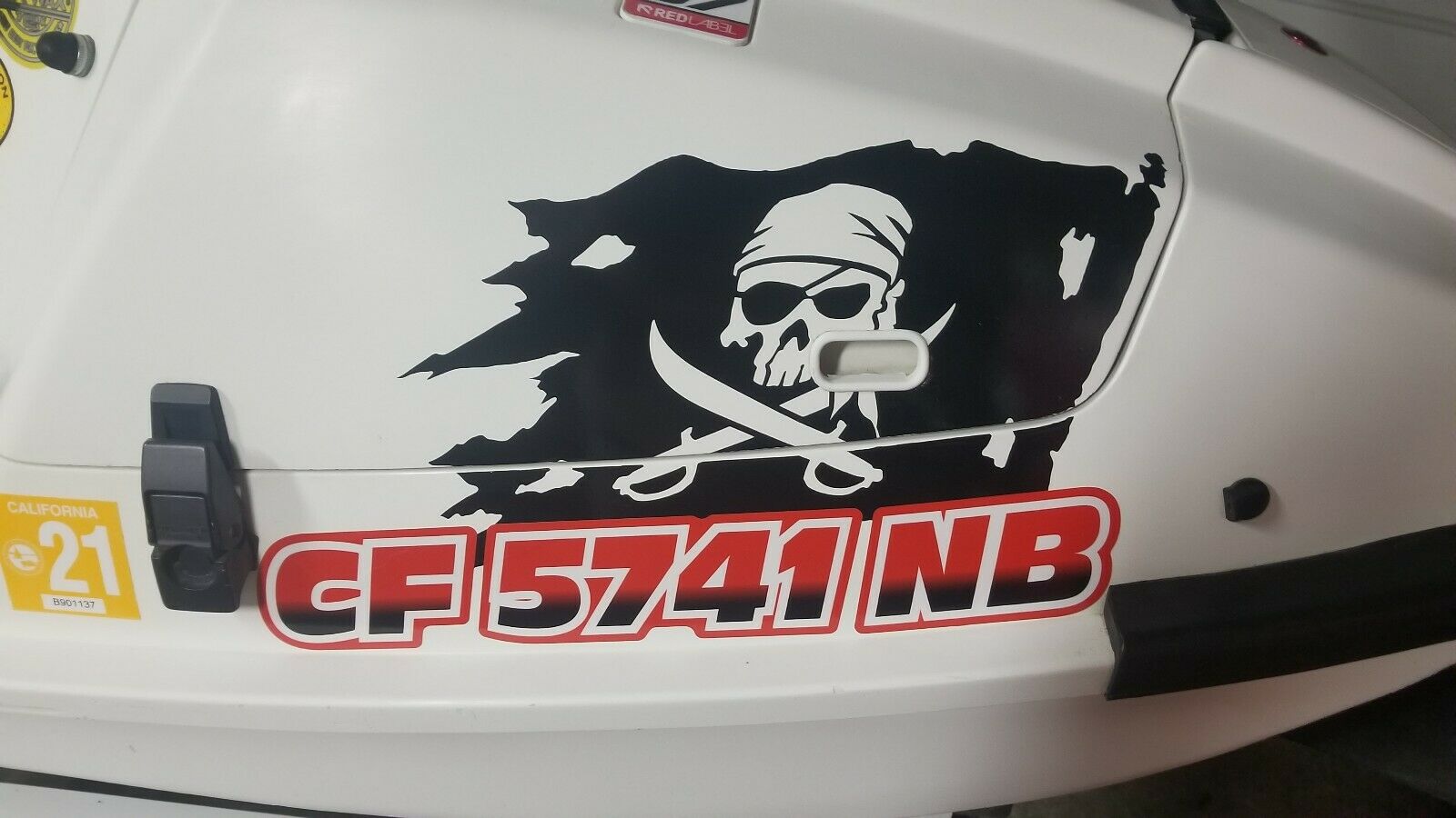 Custom Registration Decals for Boat, Jetski, or Snowmobile