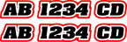Watercraft Registration Number Decals - MxNumbers