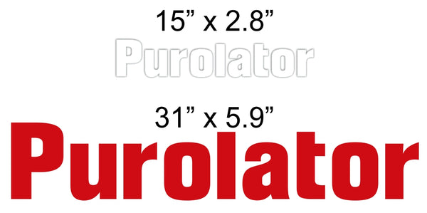 Purolater decals - MxNumbers
