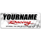 Race Team Banner | Custom with your Text and Color