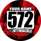 Pair of Mud Plug Decals for Hyper Tech Wheel -Splash O' Color Design - MxNumbers