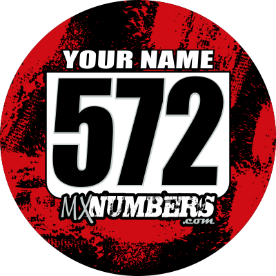 Pair of Mud Plug Decals for Hyper Tech Wheel -Splash O' Color Design - MxNumbers