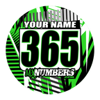 Pair of Mud Plug Decals for Hyper Tech Wheel -Road Rash Design - MxNumbers