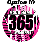 Pair of Mud Plug Decals for Hyper Tech Wheel -Road Rash Design - MxNumbers