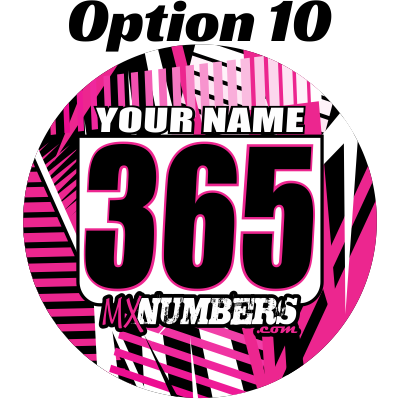 Pair of Mud Plug Decals for Hyper Tech Wheel -Road Rash Design - MxNumbers